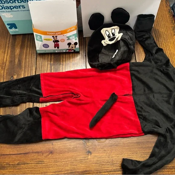 Disguise Mickey Mouse Infant Costume - Black and Red - Picture 9 of 13